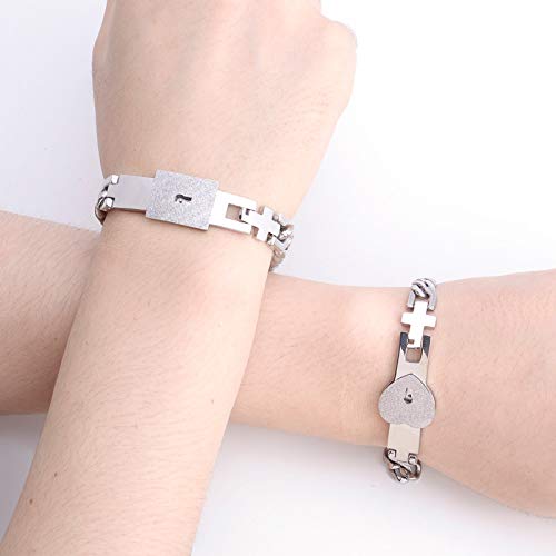 Amazon.com: SONGCHANGJEWELRY Lock and Key Couples Bracelets - BFF